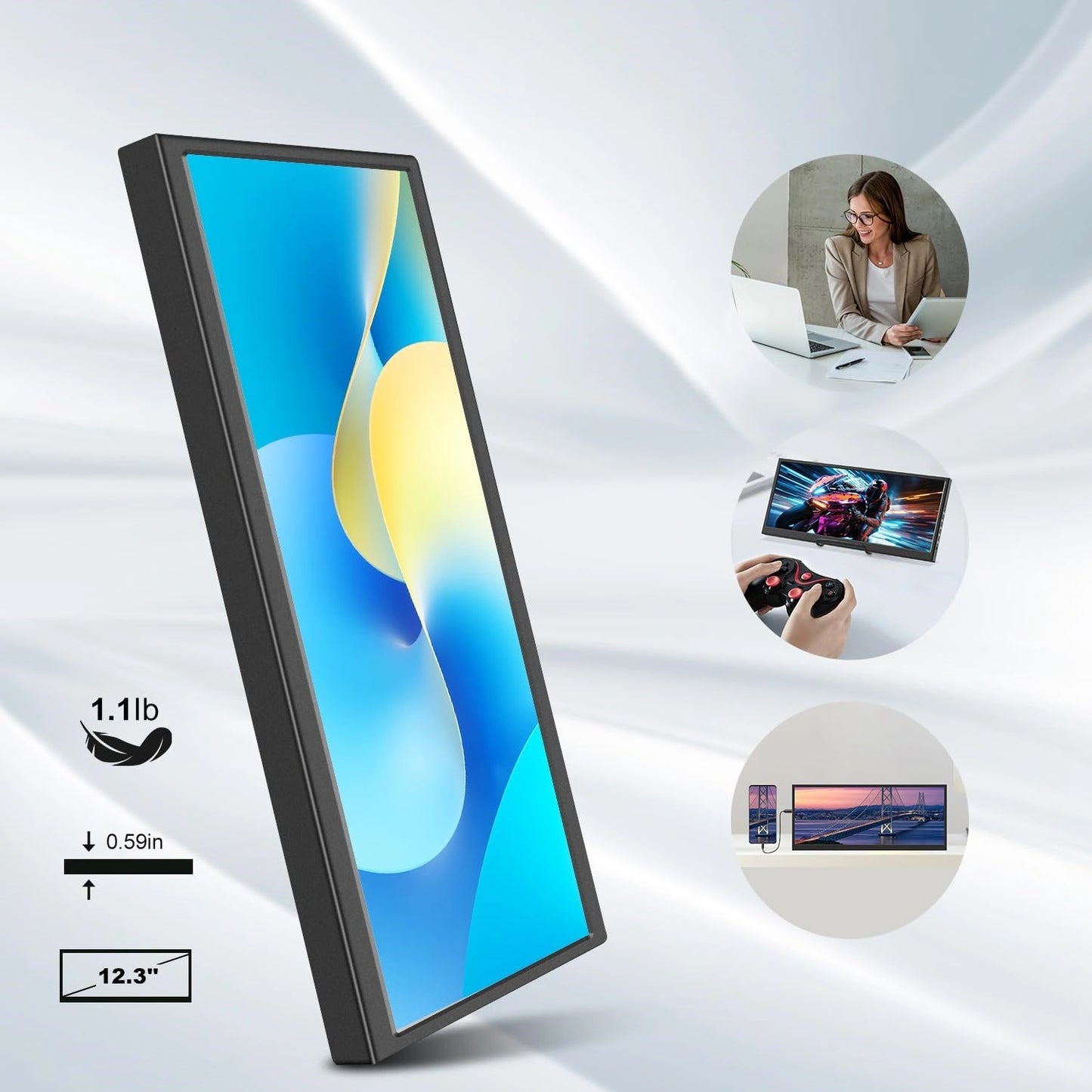 Prechen Ultra-Wide Touch Monitor | Portable Secondary Screen