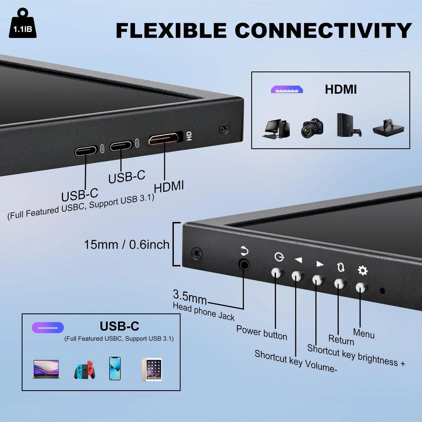 Prechen Ultra-Wide Touch Monitor | Portable Secondary Screen