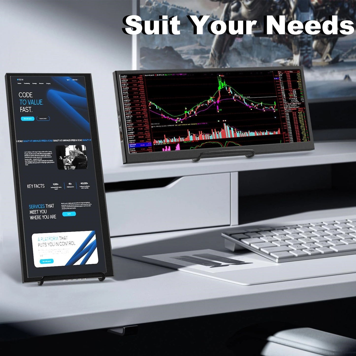 Prechen Ultra-Wide Touch Monitor | Portable Secondary Screen